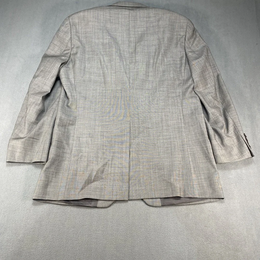 Lauren Ralph Lauren Men's Sport Coat Blazer 40R 100% Wool Gray Crosshatch